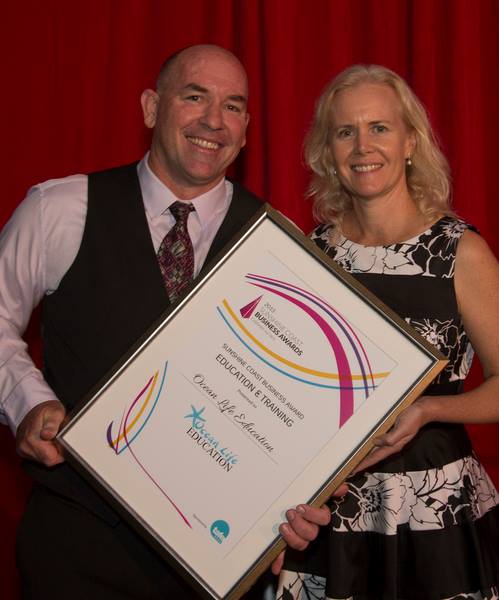 Tracey and Richard Coward at the Sunshine Coast Business Awards 2015